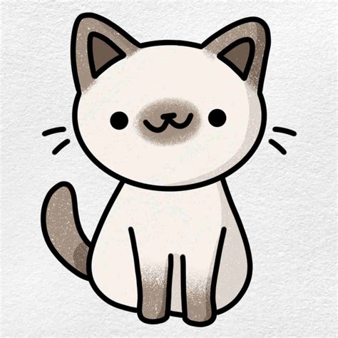 how to draw a cute cat